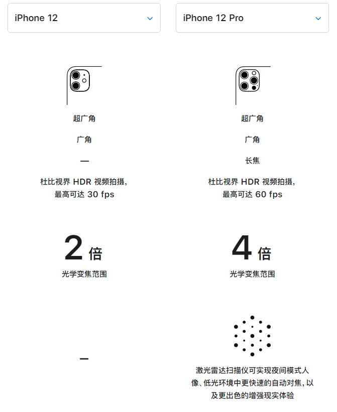 岳麓苹果手机维修分享苹果 iPhone 12 与 iPhone 12 Pro 选哪款 